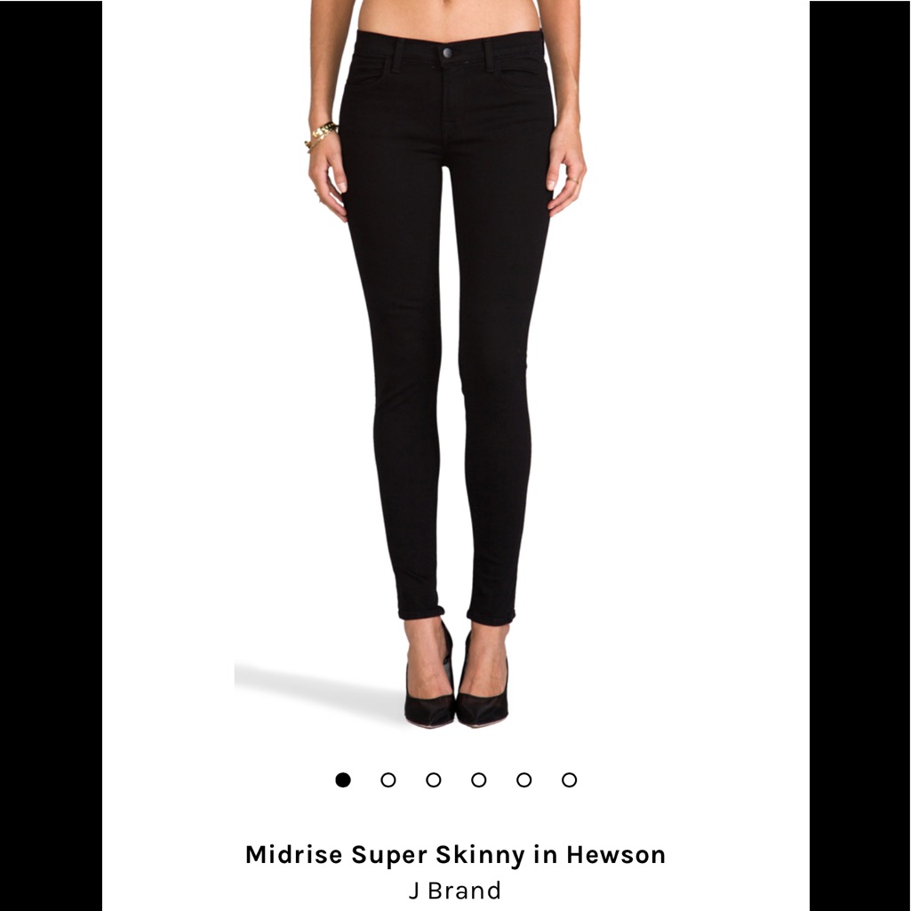 J Brand Mid Rise Skinny Denim Jeans In Hewson 26 Retail 278